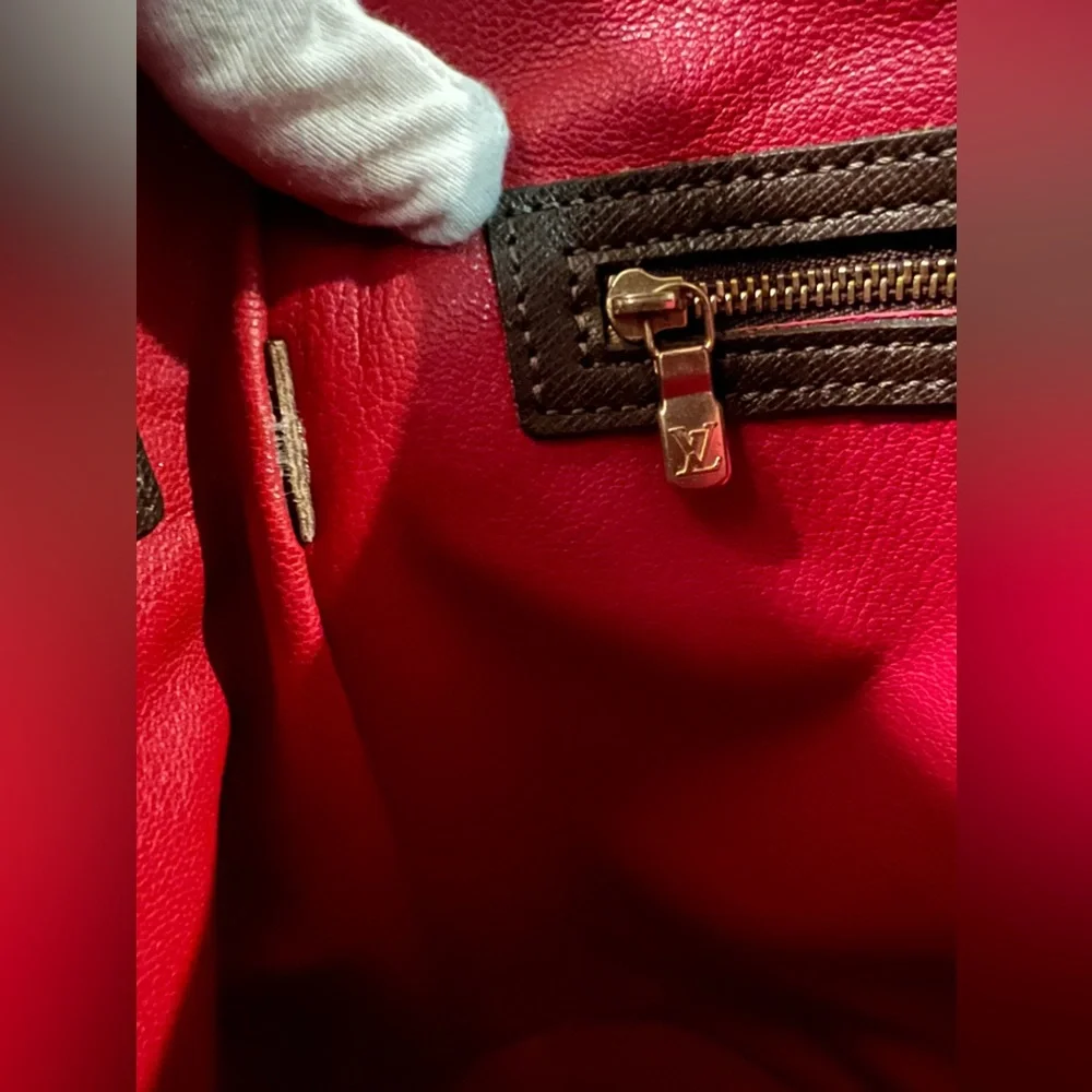 Louis Vuitton dammer ebene pm bucket bag/FULL LEATHER BAG/ EXCELLENT CONDITION - Picture 15 of 15